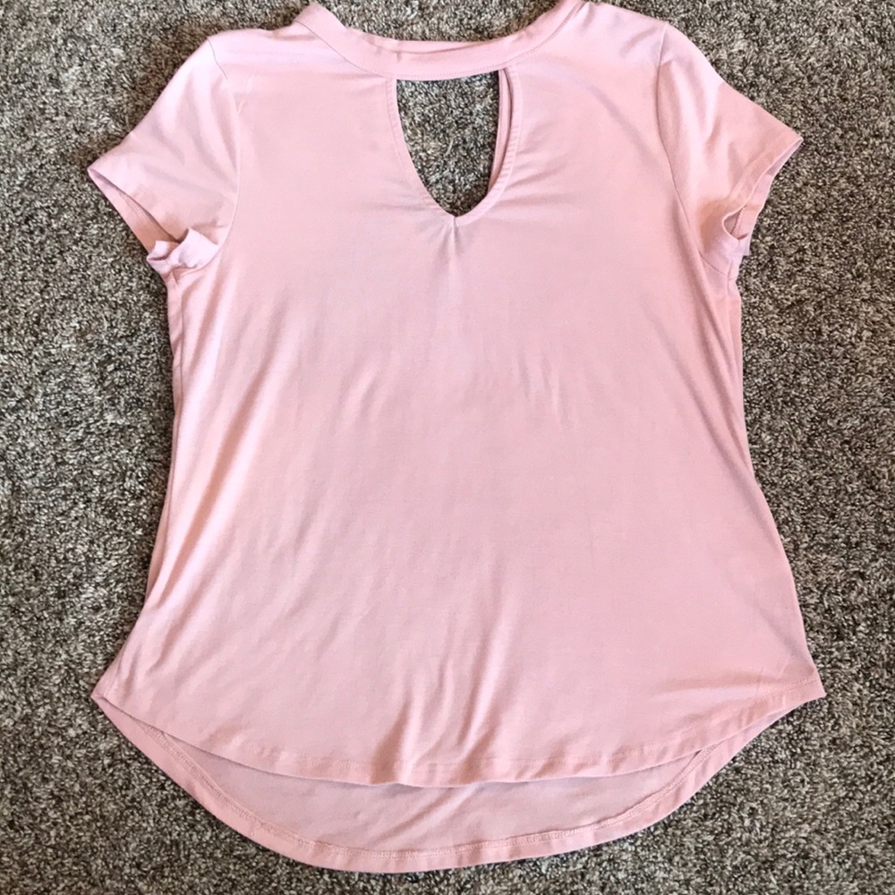 Selfie Short Sleeve Pink Shirt